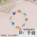 Wholesale copper chain colored glaze natural pearl bracelet JDC-BT-JX001 Bracelet 锦希 B Wholesale Jewelry JoyasDeChina Joyas De China