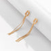 Wholesale Copper Chain Knotted Iron Ear Hook Earrings JDC-ES-DN015 Earrings 道妮 Wholesale Jewelry JoyasDeChina Joyas De China