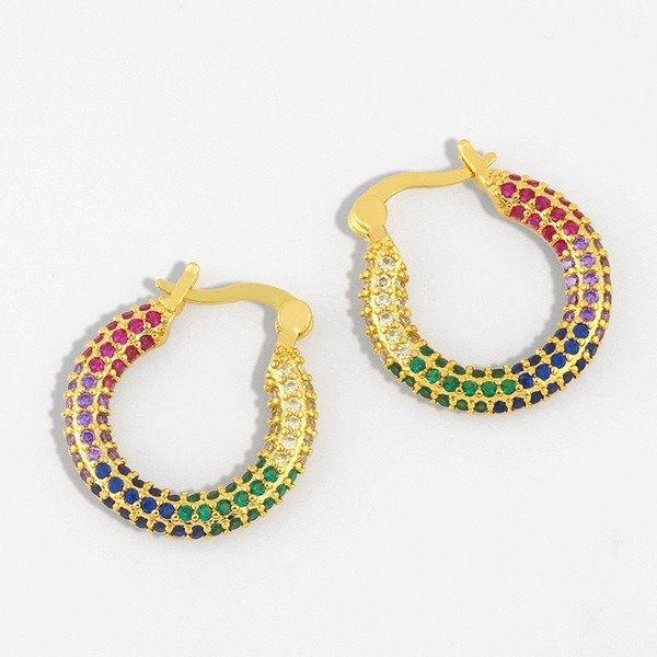 Wholesale copper color Earrings JDC-ES-AS082 Earrings 翱?N Wholesale Jewelry JoyasDeChina Joyas De China