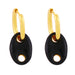 Wholesale copper colored pig nose Earrings JDC-ES-AS066 Earrings 翱?N black Wholesale Jewelry JoyasDeChina Joyas De China