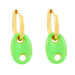 Wholesale copper colored pig nose Earrings JDC-ES-AS066 Earrings 翱?N green Wholesale Jewelry JoyasDeChina Joyas De China