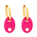 Wholesale copper colored pig nose Earrings JDC-ES-AS066 Earrings 翱?N rose red Wholesale Jewelry JoyasDeChina Joyas De China