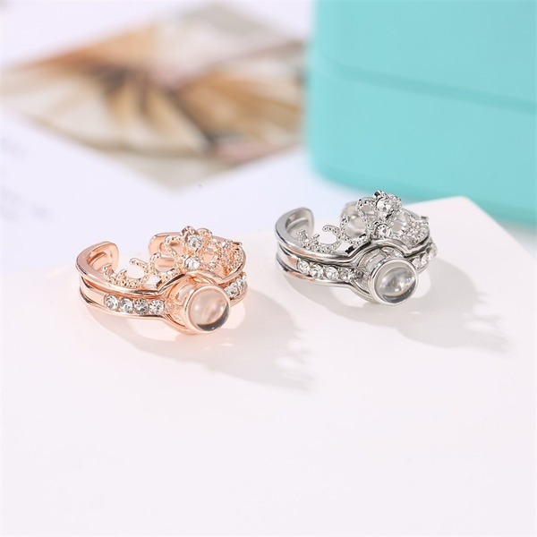 Bulk Jewelry Wholesale copper crown rings JDC-RS-MH005 Wholesale factory from China YIWU China