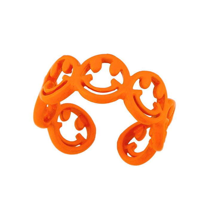 Bulk Jewelry Wholesale copper cute smile rings JDC-RS-AS260 Wholesale factory from China YIWU China