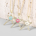 Wholesale Copper Drip Oil Irregular Pentagram Necklace JDC-NE-JL182 Necklaces 氿乐 Wholesale Jewelry JoyasDeChina Joyas De China