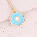 Wholesale Copper Drop Oil Eye Necklace Mary's Square Pendant Necklace JDC-NE-Bingm011 necklaces 冰萌 3# Wholesale Jewelry JoyasDeChina Joyas De China