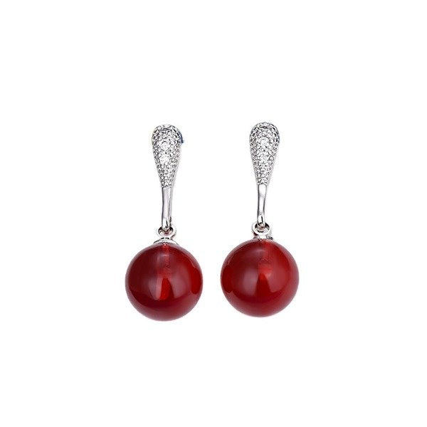 Wholesale copper gem earrings JDC-ES-QLX037 Earrings 巧兰轩 Wholesale Jewelry JoyasDeChina Joyas De China