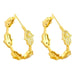 Wholesale copper geometric gold earrings JDC-ES-AS033 Earrings 翱?N Wholesale Jewelry JoyasDeChina Joyas De China