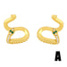 Wholesale copper gold C-shaped Earrings JDC-ES-AS081 Earrings 翱?N A Wholesale Jewelry JoyasDeChina Joyas De China