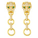 Wholesale copper gold leopard Head Earrings JDC-ES-AS076 Earrings 翱?N Graph color Wholesale Jewelry JoyasDeChina Joyas De China