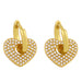 Wholesale copper gold Love Earrings JDC-ES-AS034 Earrings 翱?N 1 Wholesale Jewelry JoyasDeChina Joyas De China