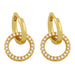 Wholesale copper gold Love Earrings JDC-ES-AS034 Earrings 翱?N 3 Wholesale Jewelry JoyasDeChina Joyas De China