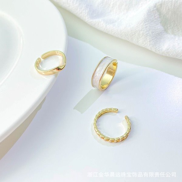Wholesale Copper Gold Plated Adjustable Rings JDC-RS-ChenY001 Rings 晨远 Wholesale Jewelry JoyasDeChina Joyas De China