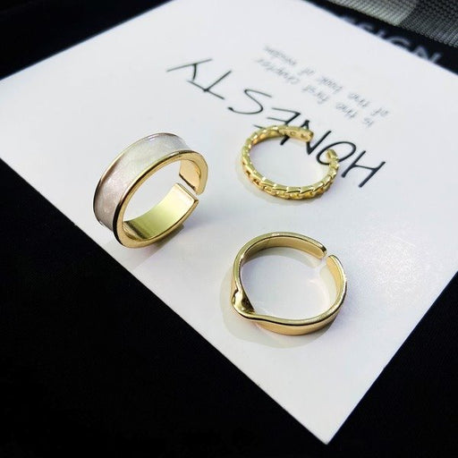 Wholesale Copper Gold Plated Simple Rings JDC-RS-ChenY005 Rings 晨远 Wholesale Jewelry JoyasDeChina Joyas De China
