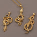 Wholesale Copper Gold Plated Snake Necklaces JDC-NE-HX004 Necklaces 鸿禧 Wholesale Jewelry JoyasDeChina Joyas De China