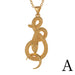Wholesale Copper Gold Plated Snake Necklaces JDC-NE-HX004 Necklaces 鸿禧 A Wholesale Jewelry JoyasDeChina Joyas De China