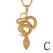 Wholesale Copper Gold Plated Snake Necklaces JDC-NE-HX004 Necklaces 鸿禧 C Wholesale Jewelry JoyasDeChina Joyas De China