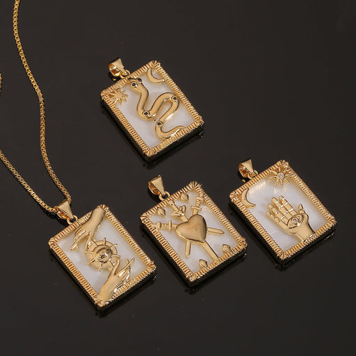 Wholesale Copper Gold Plated Snake Necklaces JDC-NE-HX005 Necklaces 鸿禧 Wholesale Jewelry JoyasDeChina Joyas De China