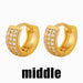 Wholesale Copper Gold Round Earrings JDC-ES-AS083 Earrings 翱?N Wholesale Jewelry JoyasDeChina Joyas De China