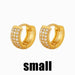 Wholesale Copper Gold Round Earrings JDC-ES-AS083 Earrings 翱?N small Wholesale Jewelry JoyasDeChina Joyas De China