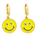 Wholesale copper gold smiling face Earrings JDC-ES-AS084 Earrings 翱?N blue Wholesale Jewelry JoyasDeChina Joyas De China
