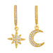Wholesale Copper Gold Star Earrings JDC-ES-AS078 Earrings 翱?N 1 Wholesale Jewelry JoyasDeChina Joyas De China