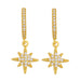 Wholesale Copper Gold Star Earrings JDC-ES-AS078 Earrings 翱?N 2 Wholesale Jewelry JoyasDeChina Joyas De China