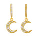 Wholesale Copper Gold Star Earrings JDC-ES-AS078 Earrings 翱?N 3 Wholesale Jewelry JoyasDeChina Joyas De China