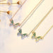 Wholesale Copper Imitation Silver Butterfly Necklaces JDC-NE-QLX007 Necklaces 巧兰轩 Wholesale Jewelry JoyasDeChina Joyas De China