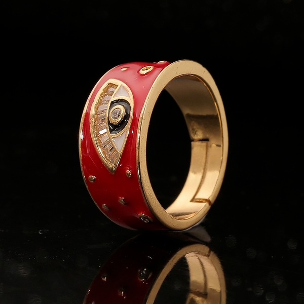 Wholesale copper inlaid zircon devil's eye rings JDC-RS-HX119 Rings JoyasDeChina Wholesale Jewelry JoyasDeChina Joyas De China