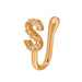 Wholesale copper inlaid zircon letter U-shaped non Piercings nose nail JDC-NS-D005 Piercings 晴雯 gold S Wholesale Jewelry JoyasDeChina Joyas De China