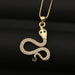 Wholesale Copper Inlaid Zircon Snake Necklaces JDC-NE-HX008 Necklaces 鸿禧 DX32-14 Wholesale Jewelry JoyasDeChina Joyas De China