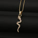 Wholesale Copper Inlaid Zircon Snake Necklaces JDC-NE-HX008 Necklaces 鸿禧 DX32-30 Wholesale Jewelry JoyasDeChina Joyas De China