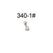 Wholesale copper inlaid zircon thin rod stainless steel ear studs MOQ≥2 JDC-ES-HengS014 Piercings 亨森 1 minimum 2 pieces for wholesale Wholesale Jewelry JoyasDeChina Joyas De China