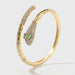 Wholesale copper inlaid zirconium snake open bracelet for women JDC-BT-Yuet007 Bracelet 越腾 Golden Wholesale Jewelry JoyasDeChina Joyas De China