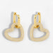 Wholesale copper love gold earrings JDC-ES-AS064 Earrings 翱?N Graph color Wholesale Jewelry JoyasDeChina Joyas De China