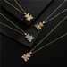 Bulk Jewelry Wholesale copper micro-colored zircon love bear necklaces JDC-NE-ag043 Wholesale factory from China YIWU China