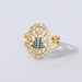 Wholesale copper micro diamond diamond diamond geometric ring JDC-RS-JL140 Rings JoyasDeChina No.3 Wholesale Jewelry JoyasDeChina Joyas De China