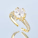 Wholesale copper micro diamond flower ring JDC-RS-JL128 Rings JoyasDeChina golden Wholesale Jewelry JoyasDeChina Joyas De China