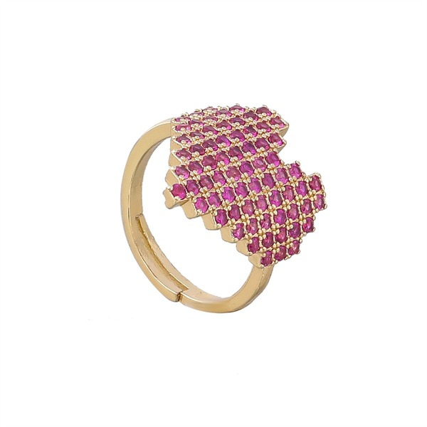 Wholesale copper micro diamond love ring JDC-RS-JL136 Rings JoyasDeChina Wholesale Jewelry JoyasDeChina Joyas De China
