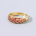 Wholesale copper micro Rhinestone geometric simple ring JDC-RS-JL127 Rings JoyasDeChina gules Wholesale Jewelry JoyasDeChina Joyas De China