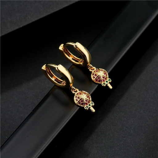 Bulk Jewelry Wholesale copper micro set color zirconium earrings JDC-ES-ag132 Wholesale factory from China YIWU China
