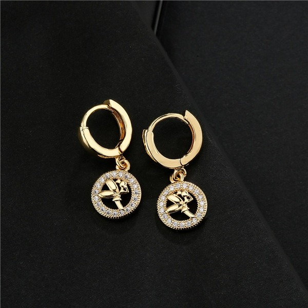 Bulk Jewelry Wholesale copper micro set earrings JDC-ES-ag147 Wholesale factory from China YIWU China