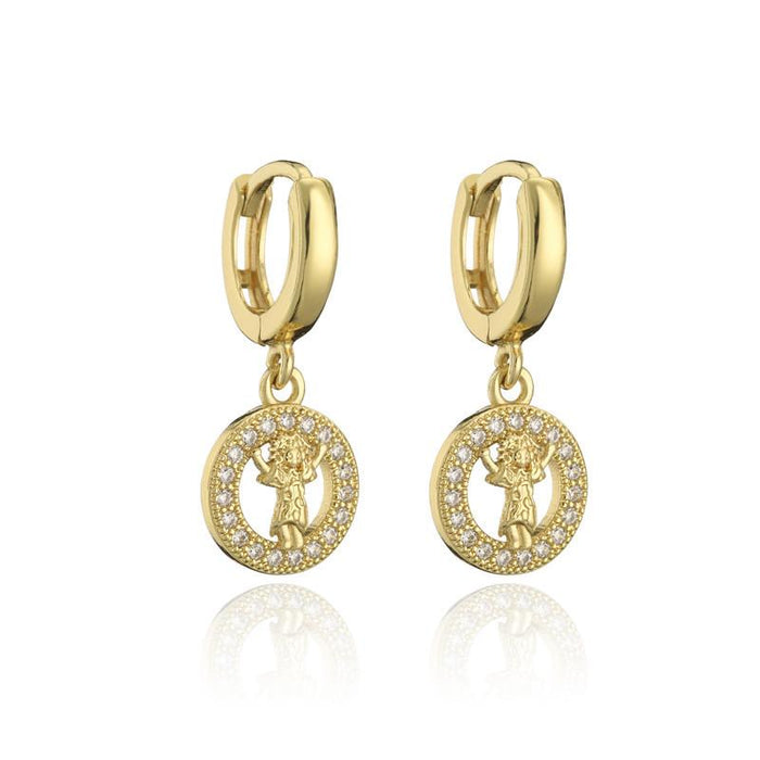 Wholesale copper micro set earrings JDC-ES-ag148 Earrings JoyasDeChina 40986 Wholesale Jewelry JoyasDeChina Joyas De China