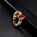 Bulk Jewelry Wholesale copper multi-color crystal zircon rings JDC-RS-ag143 Wholesale factory from China YIWU China