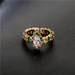 Bulk Jewelry Wholesale copper multi-color crystal zircon rings JDC-RS-ag143 Wholesale factory from China YIWU China