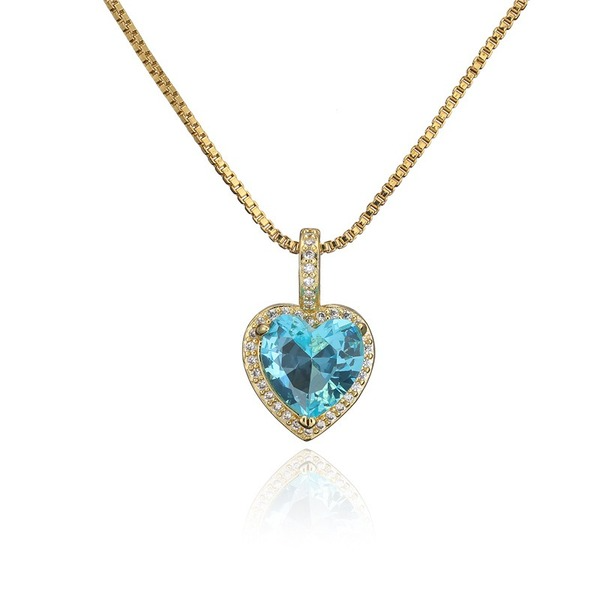 Bulk Jewelry Wholesale copper ocean Heart Necklaces JDC-NE-ag009 Wholesale factory from China YIWU China