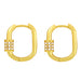 Wholesale Copper Oval Gold Earrings JDC-ES-AS077 Earrings 翱?N 1 Wholesale Jewelry JoyasDeChina Joyas De China