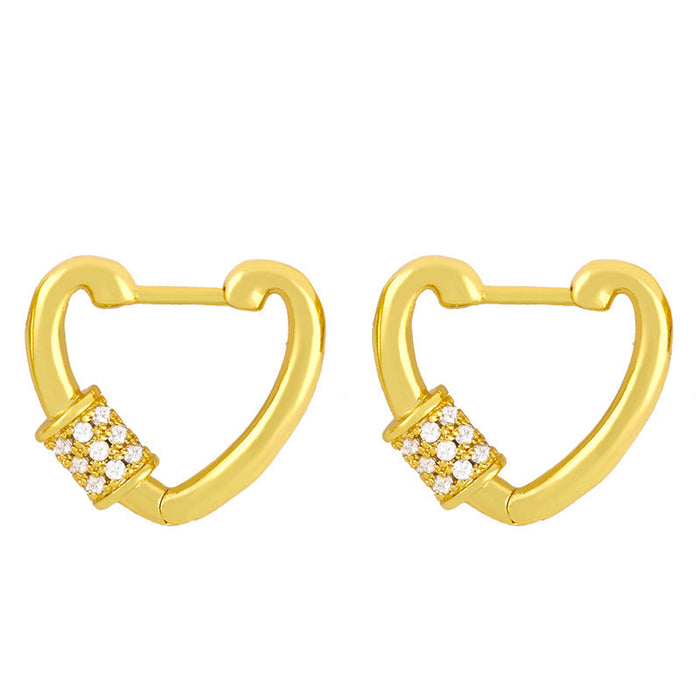 Wholesale Copper Oval Gold Earrings JDC-ES-AS077 Earrings 翱?N 2 Wholesale Jewelry JoyasDeChina Joyas De China
