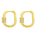 Wholesale Copper Oval Gold Earrings JDC-ES-AS077 Earrings 翱?N Wholesale Jewelry JoyasDeChina Joyas De China